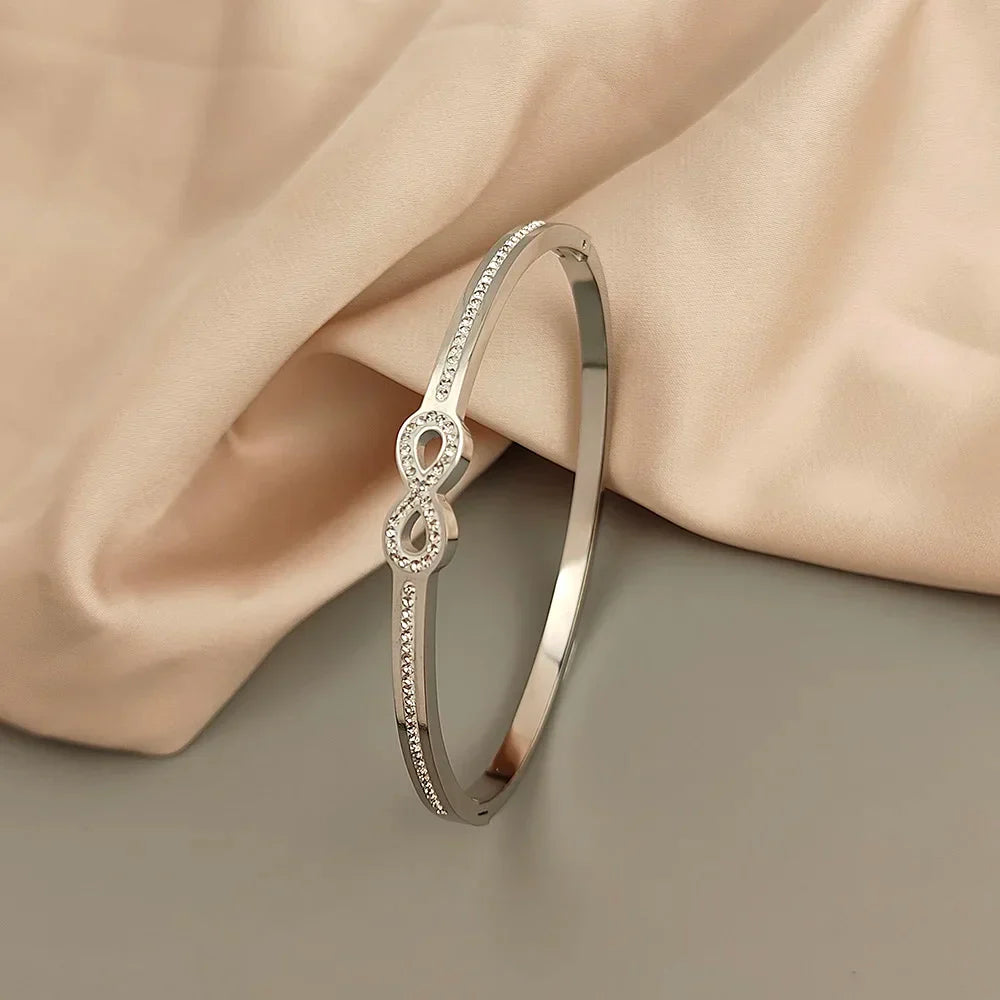 Exclusive Crystal Infinity Bangle