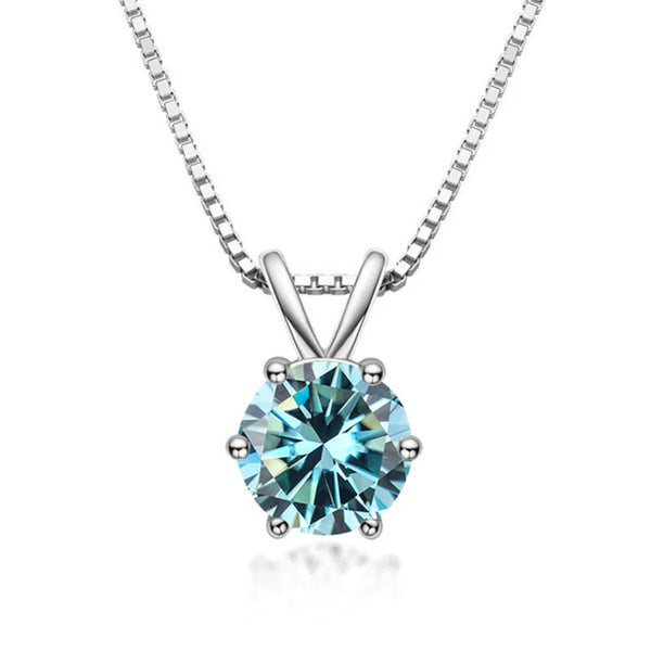 Elegant Moissanite Solitaire Necklace