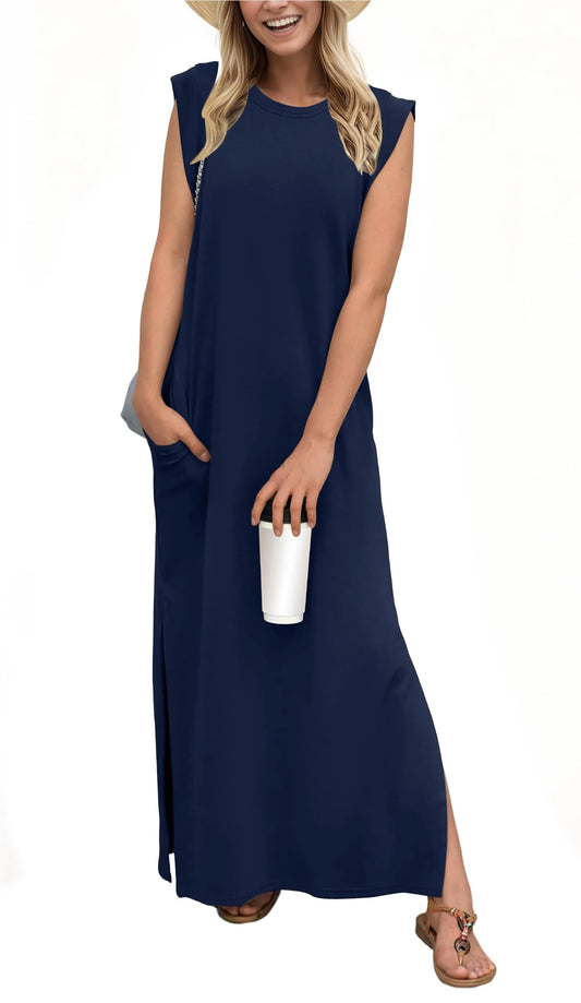 Denise™ - Casual Loose Split Wrinkle-Free Maxi Dress