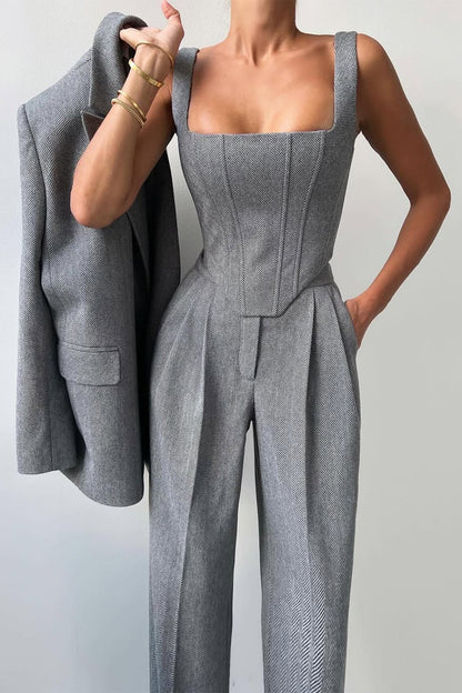 Dolce™ - Three-Piece Set with Double-Breasted Blazer