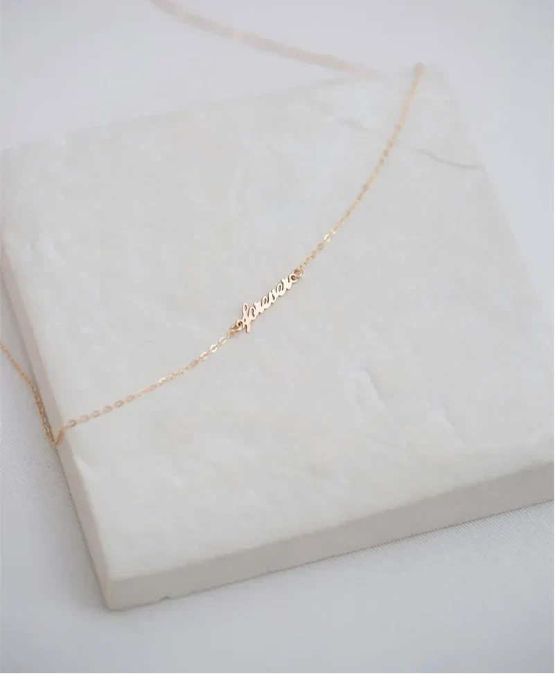 Goldene Für Immer Liebe Halskette