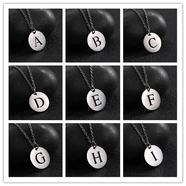 Elegant Gold Letter Pendant Necklace