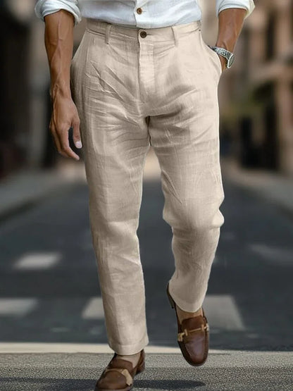 Alaric - Tailored Linen Trousers
