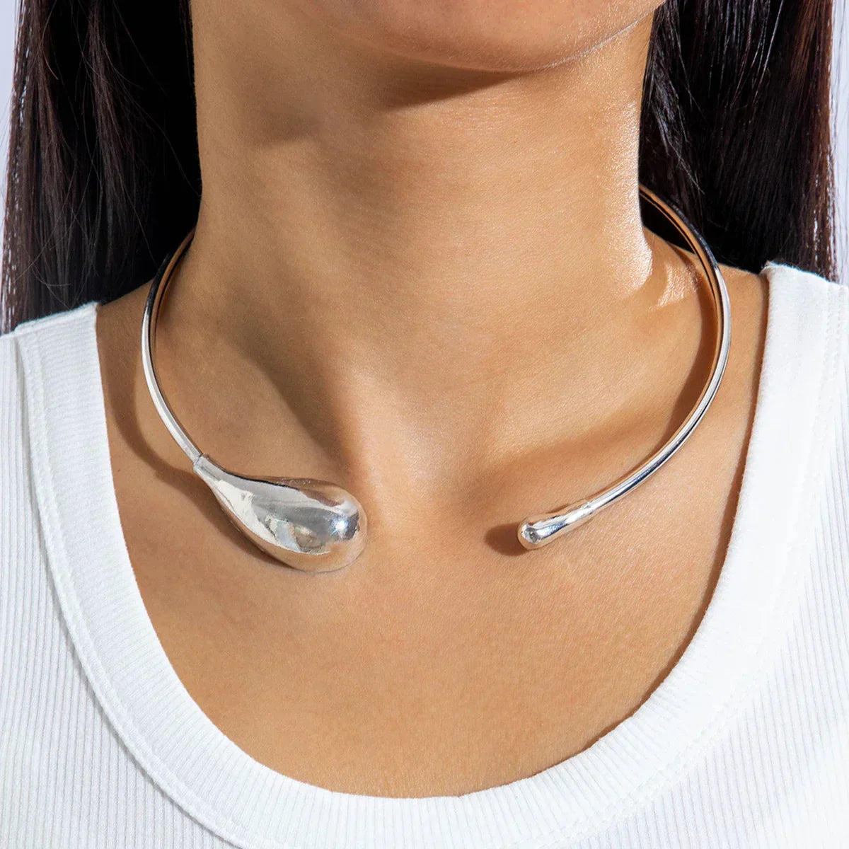 Goldener Wassertropfen Choker-Halskette