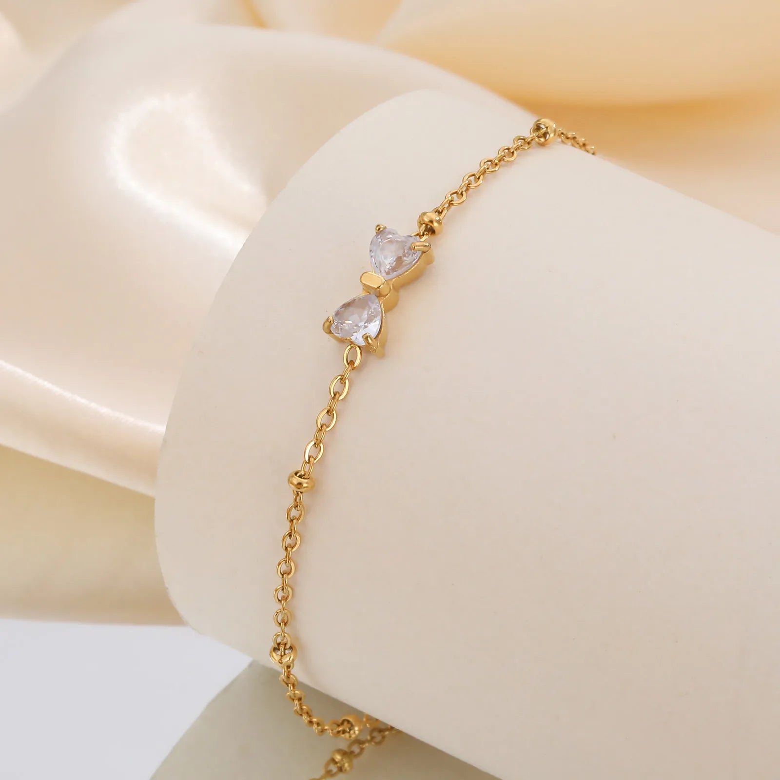 Elegantes Funkelndes Kristall Charm Armband