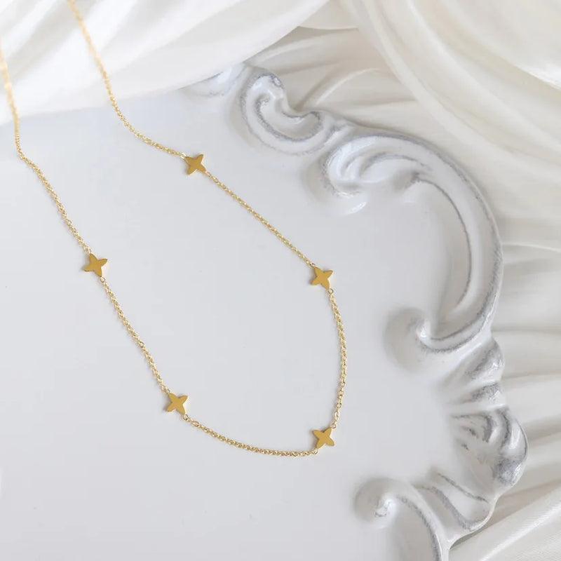 Golden Star Charm Necklace
