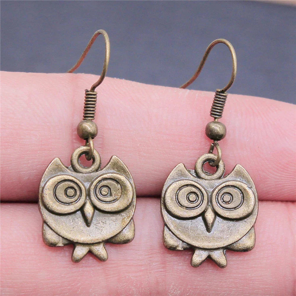 Vintage Eule Bohemian Ohrringe