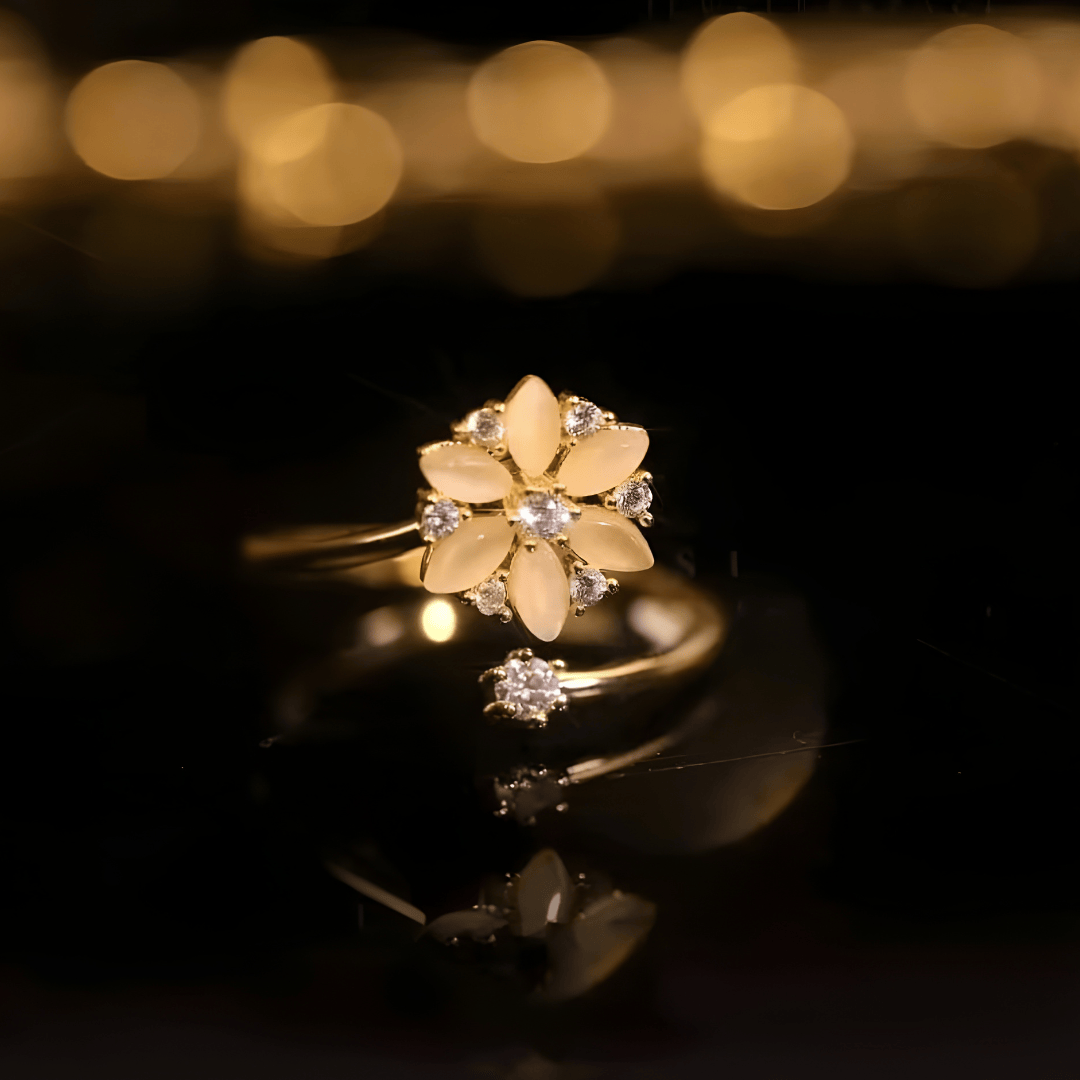 Creme Opal Grazie Ring (verstellbar)