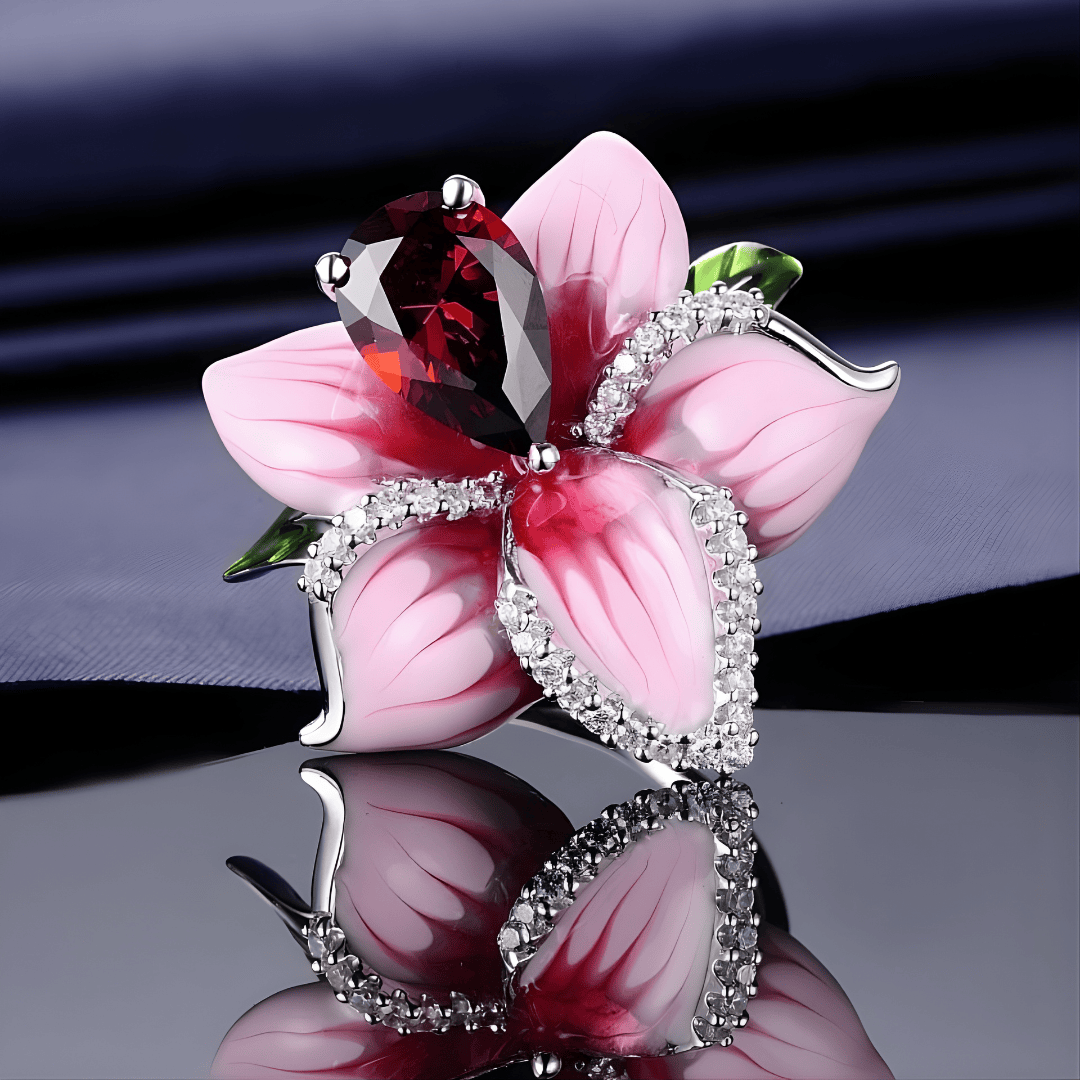 Pinker Orchideen Grazie Ring