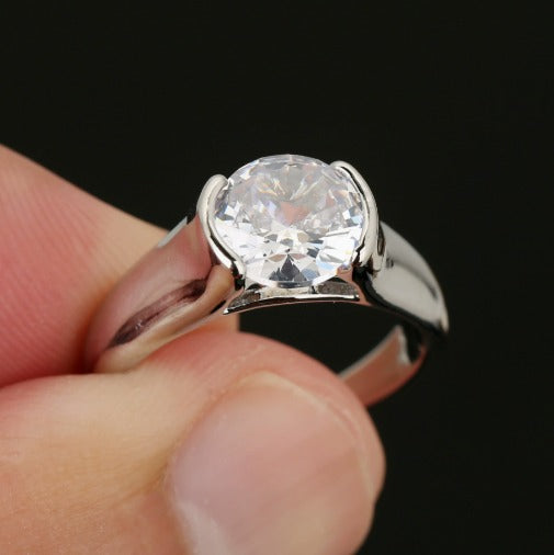 Premium Vintage Gold Zirkonia Ring