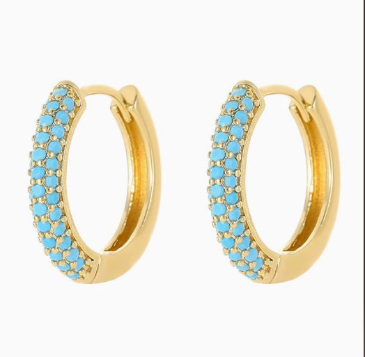 Premium Charmante Türkis Ohrringe