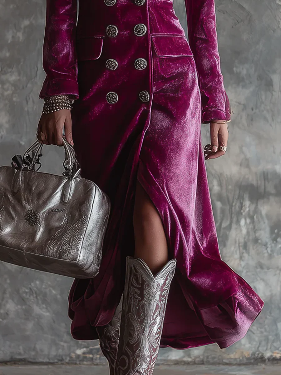 Holly™ - Velvet Blazer Maxi Dress