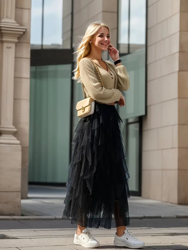 Cecil™ - Stylish Mesh Layered Tutu Skirt