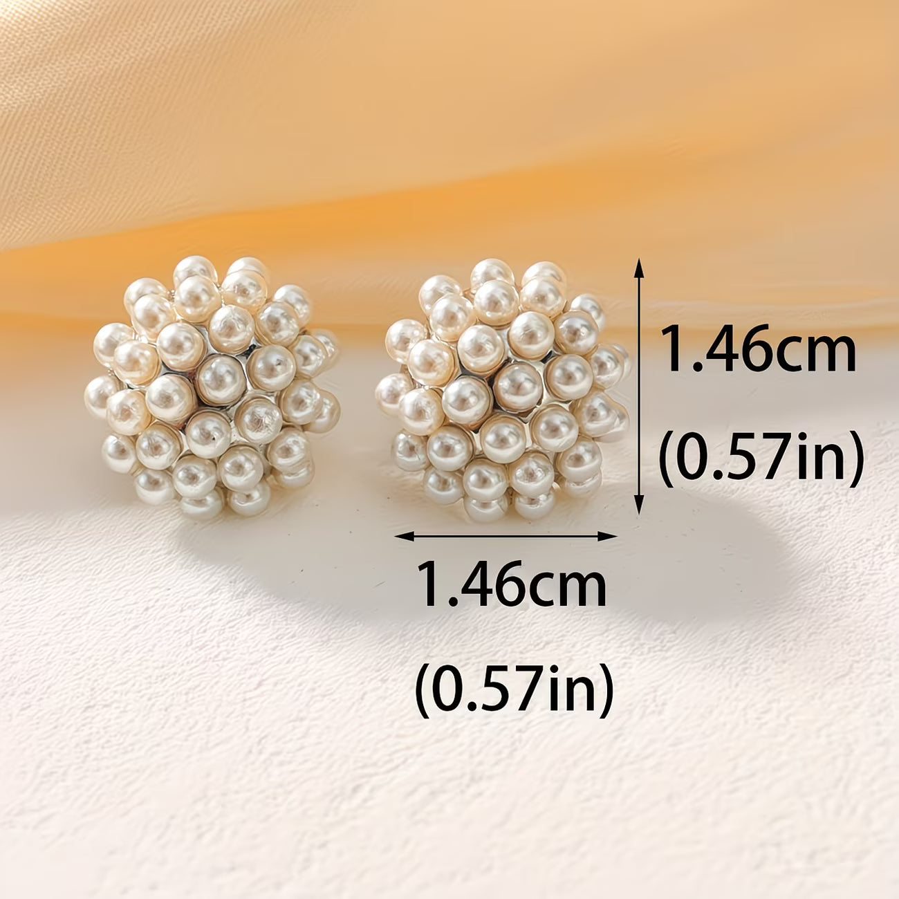 Perlen-Dome-Ohrstecker