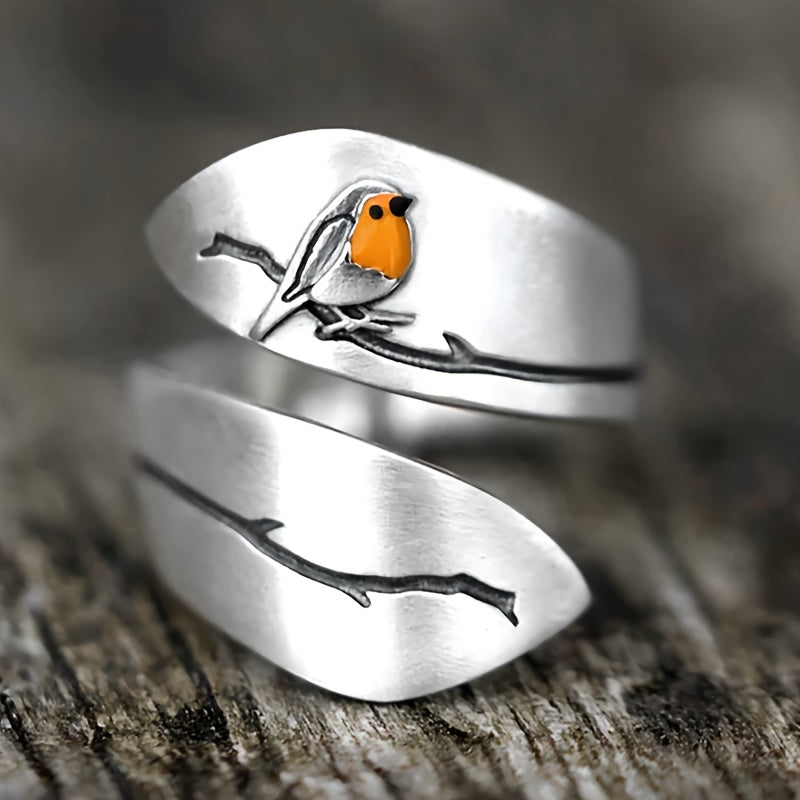 Vintage Minimalist Bird Ring