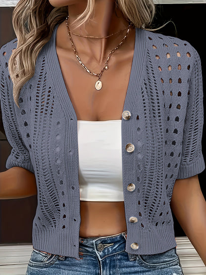 Kendall™ - Trendy Short Sleeve Cardigan