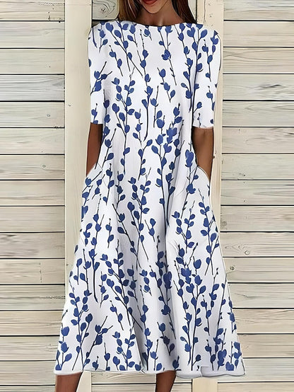Sela™ – Coastal Floral Midi Dress