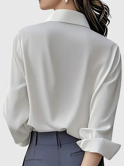 Ellen™ - Elegant Button-Down Top