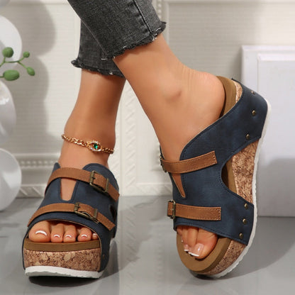 Dahlia™ - Fashionable Wedge Platform Sandals