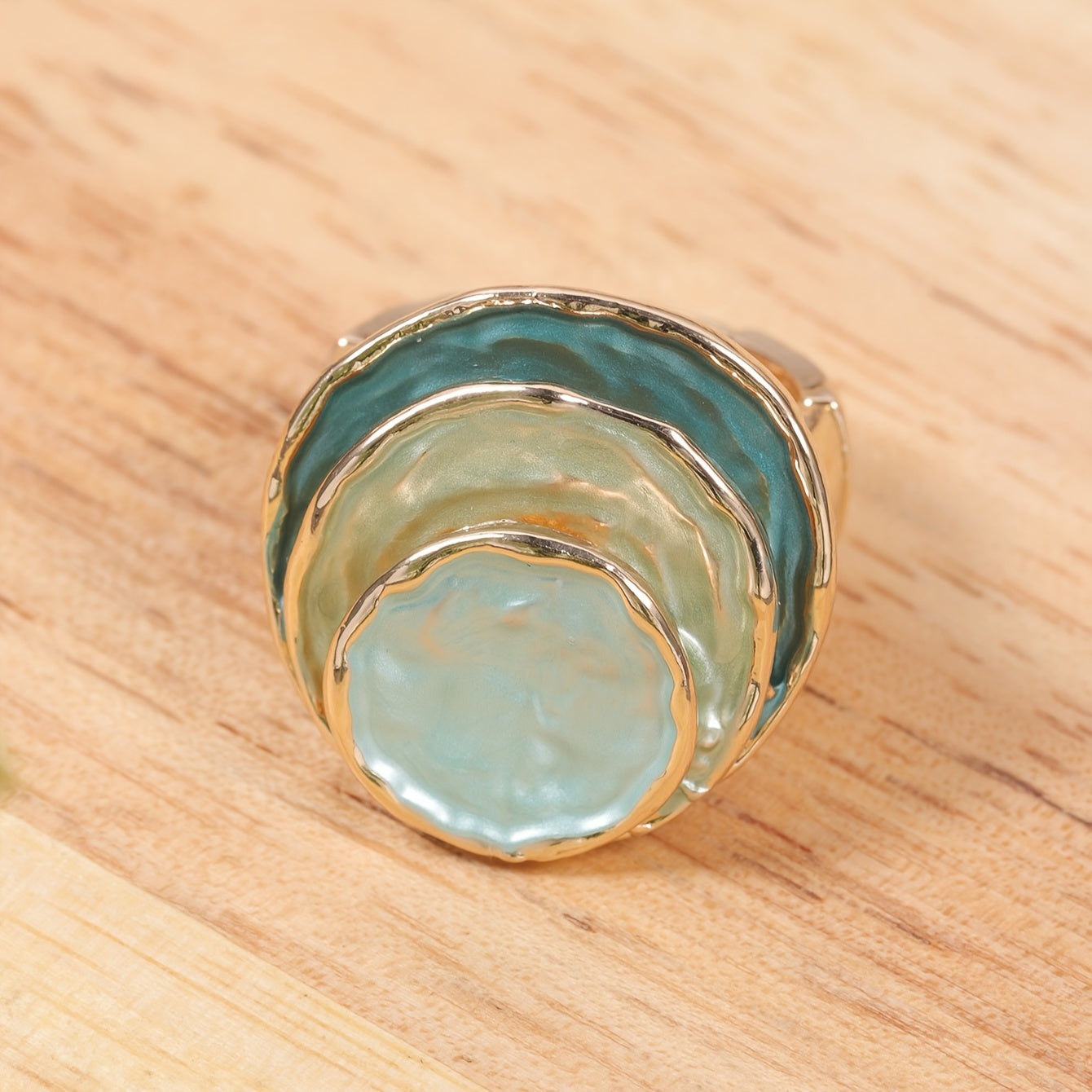 Boho Dreilagiger Emaille-Ring