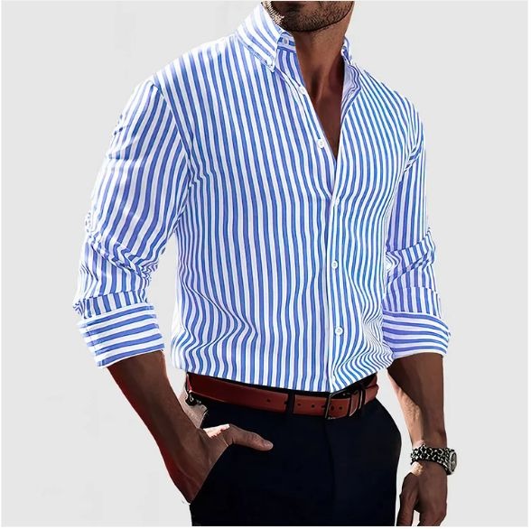 Riley™ – Elegant Striped Shirt
