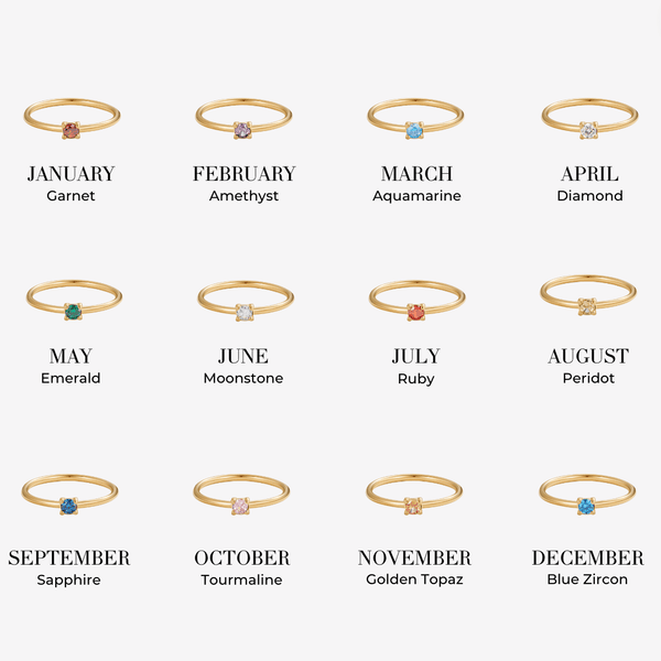 Unique Birthstone Rings