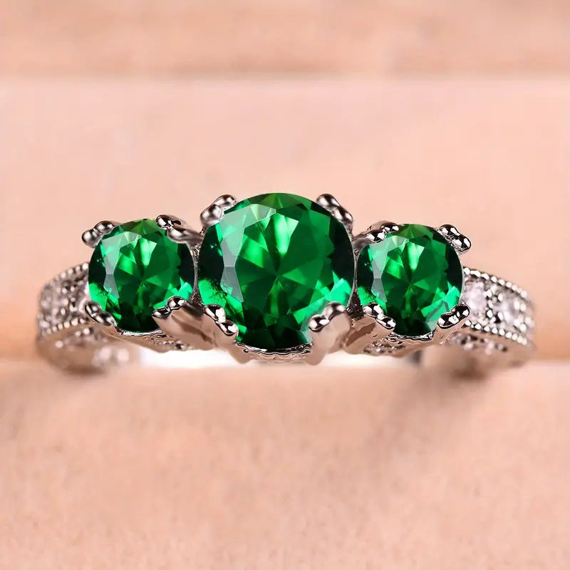 Mayfair Smaragdgrüner Ring