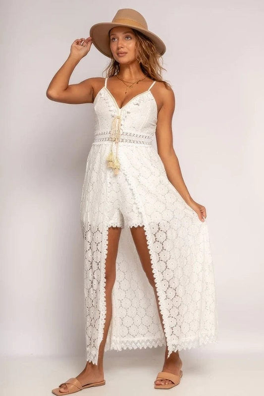 Nina™ Chic White Ibiza Dress