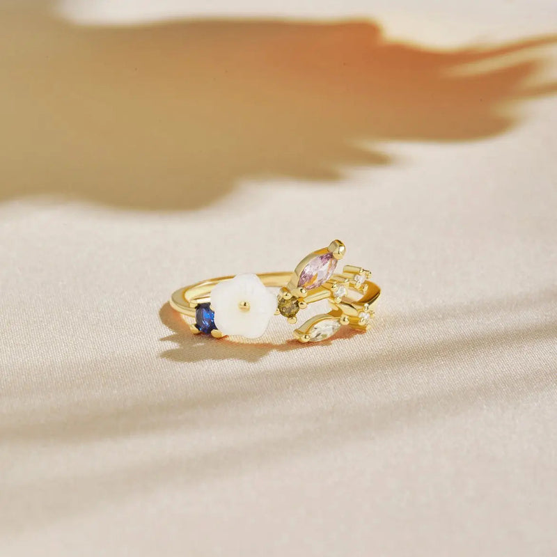 Joy - Gold Blossom Rings