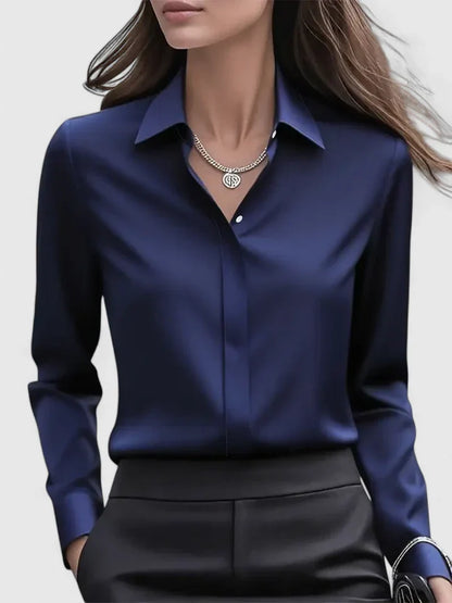 Ellen™ - Elegant Button-Down Top