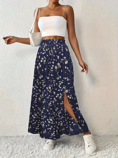 Paige™ - Floral Print Maxi Skirt