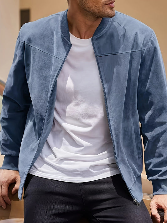 Dex™ - Classic Suede Zipper Jacket