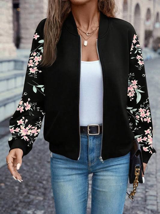 Thea™ - Trendy Floral Print Jacket