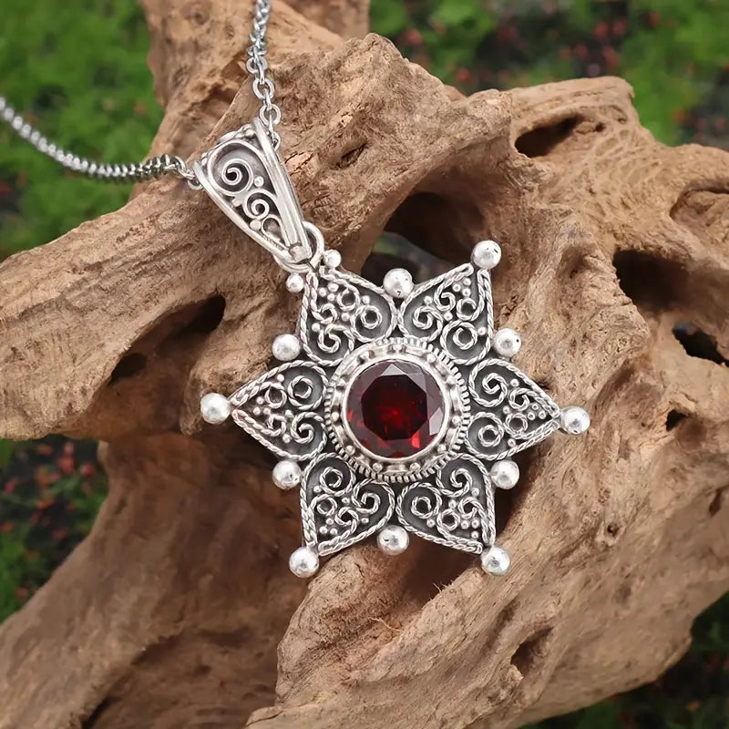 Eleganter Rubinschmuck aus Weißgold