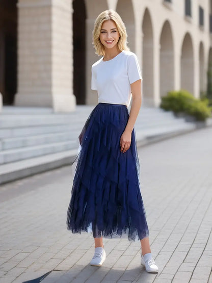 Cecil™ - Stylish Mesh Layered Tutu Skirt