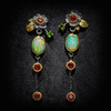 Radiance - Opal & Ruby Earrings