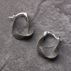 Exclusive Vintage Irregular Silver Earrings
