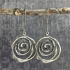 Vintage Silver Maze Earrings