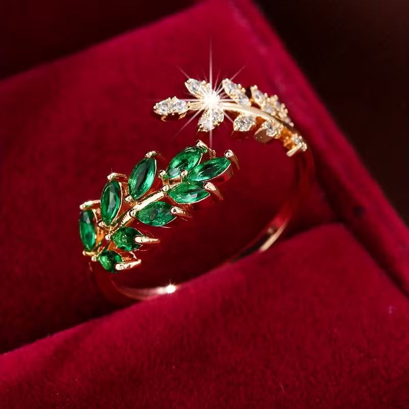 Klassischer Blatt-Ring