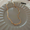Chic Gold & Silver Elegance Necklace