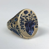 Blue Blossom Vintage Gold Ring