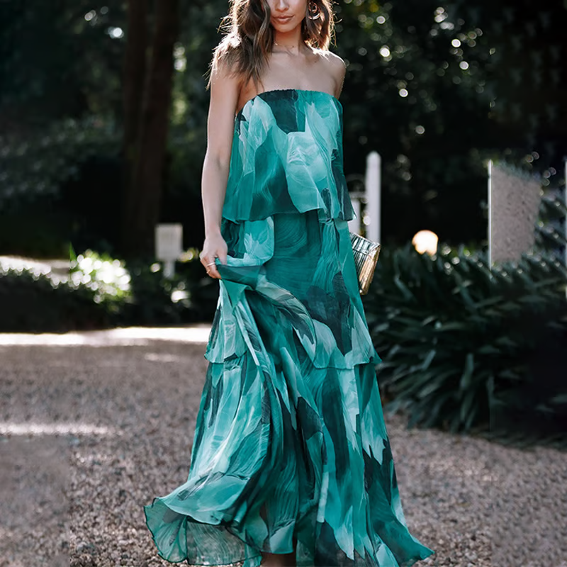 Imara - Effortless Summer Vibes Strapless Dress