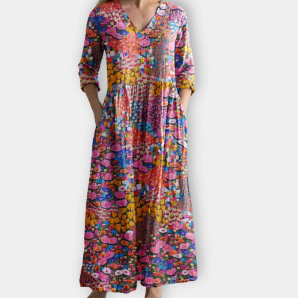 Juliet - Flattering Flowing Boho Maxi Dress