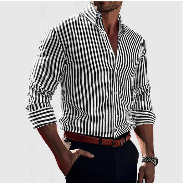 Riley™ – Elegant Striped Shirt