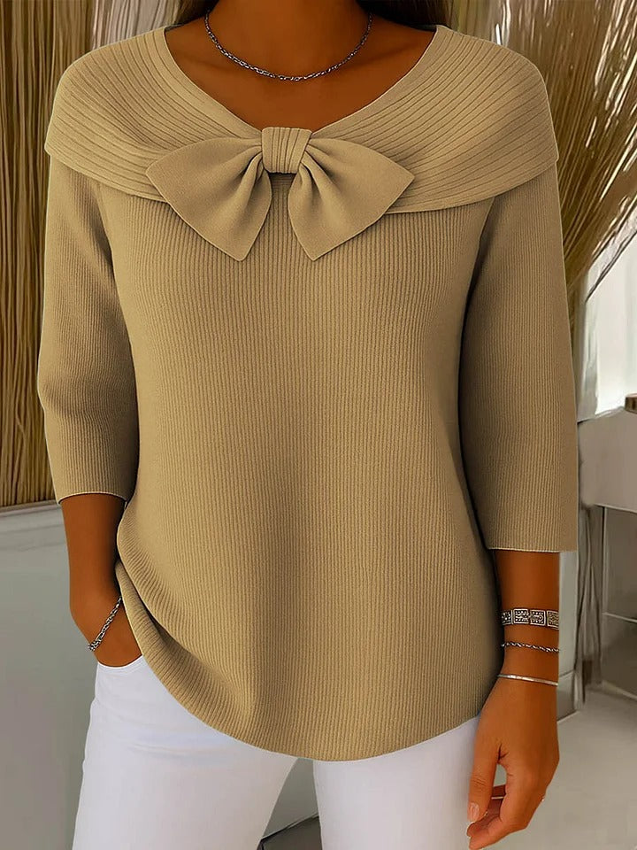 Serena™ - Women's Sweater with Bow