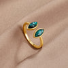 Luxe - Green Wrap Ring