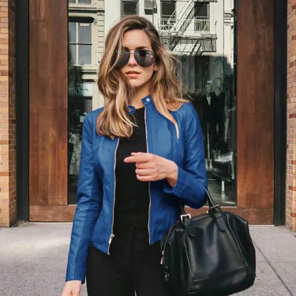Abigail™ - Elegant Italian Leather Jacket