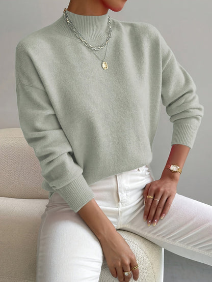 Yvonne – Modern High-Neck Sweater