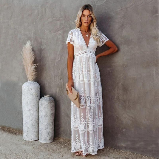 Aniek™ - Maxi Lace Ibiza Dress