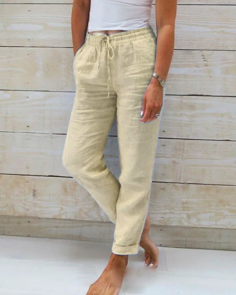 Jamie™ - Cotton and Linen Trousers